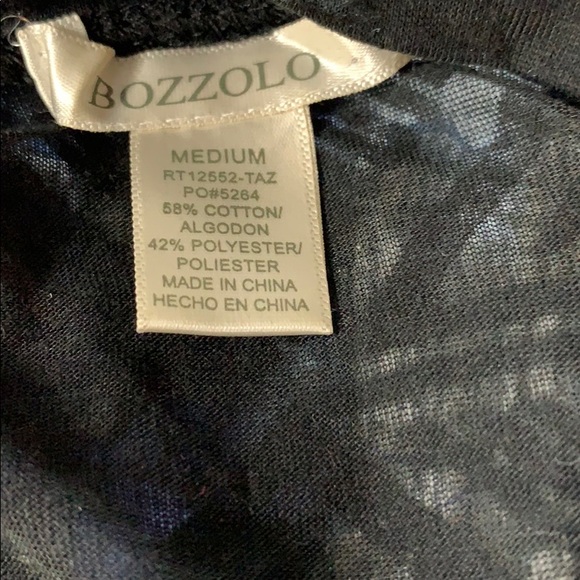 Bozzolo Juniors long sleeve black top medium - Picture 4 of 4